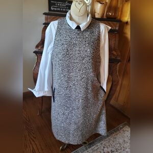 THML Sleeveless Black Loop Textured Dress Size L